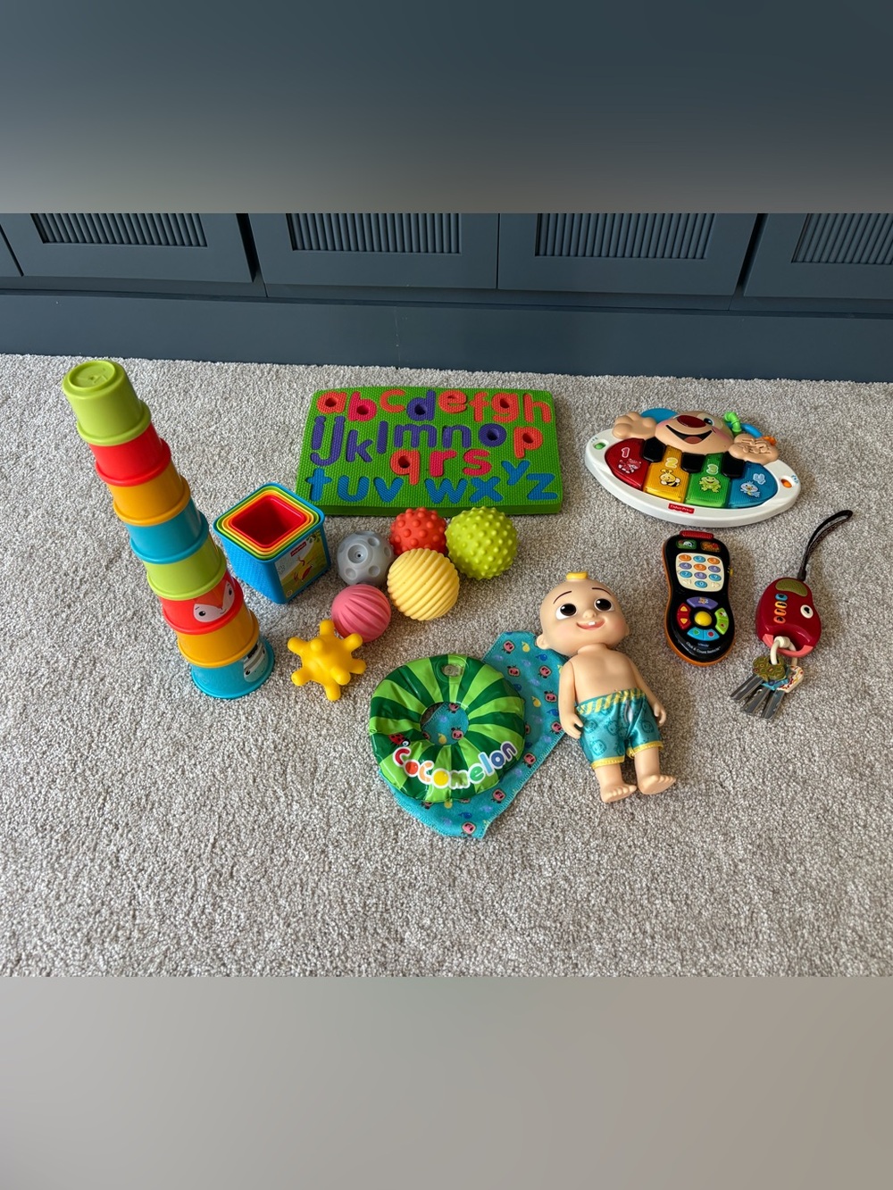 Lot of infant baby toys
